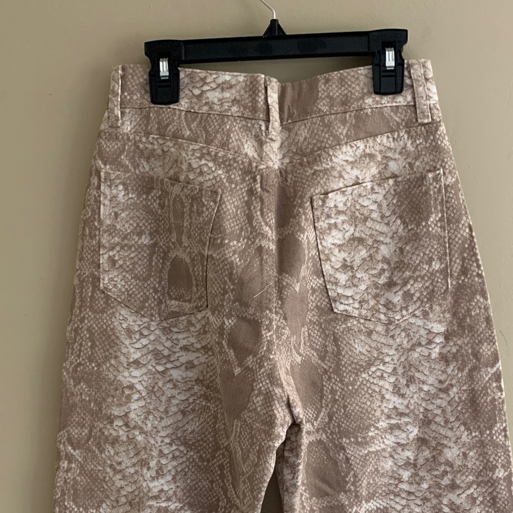 PIRĀL Serpentine Snakeskin Women’s Straight-leg Pants/Jeans - Size:XS - Picture 7 of 9